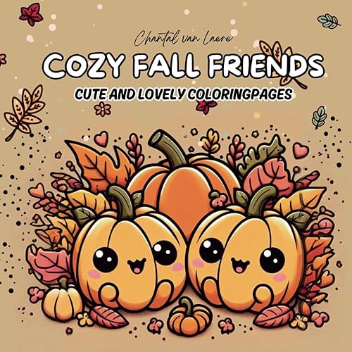 Cozy Fall Friends: A Relaxing Adult Coloring Book with Autumn Scenes and Cute Companions: Relax With The Cozy Friends! (Cozy Coloring Book Seasonal Series)