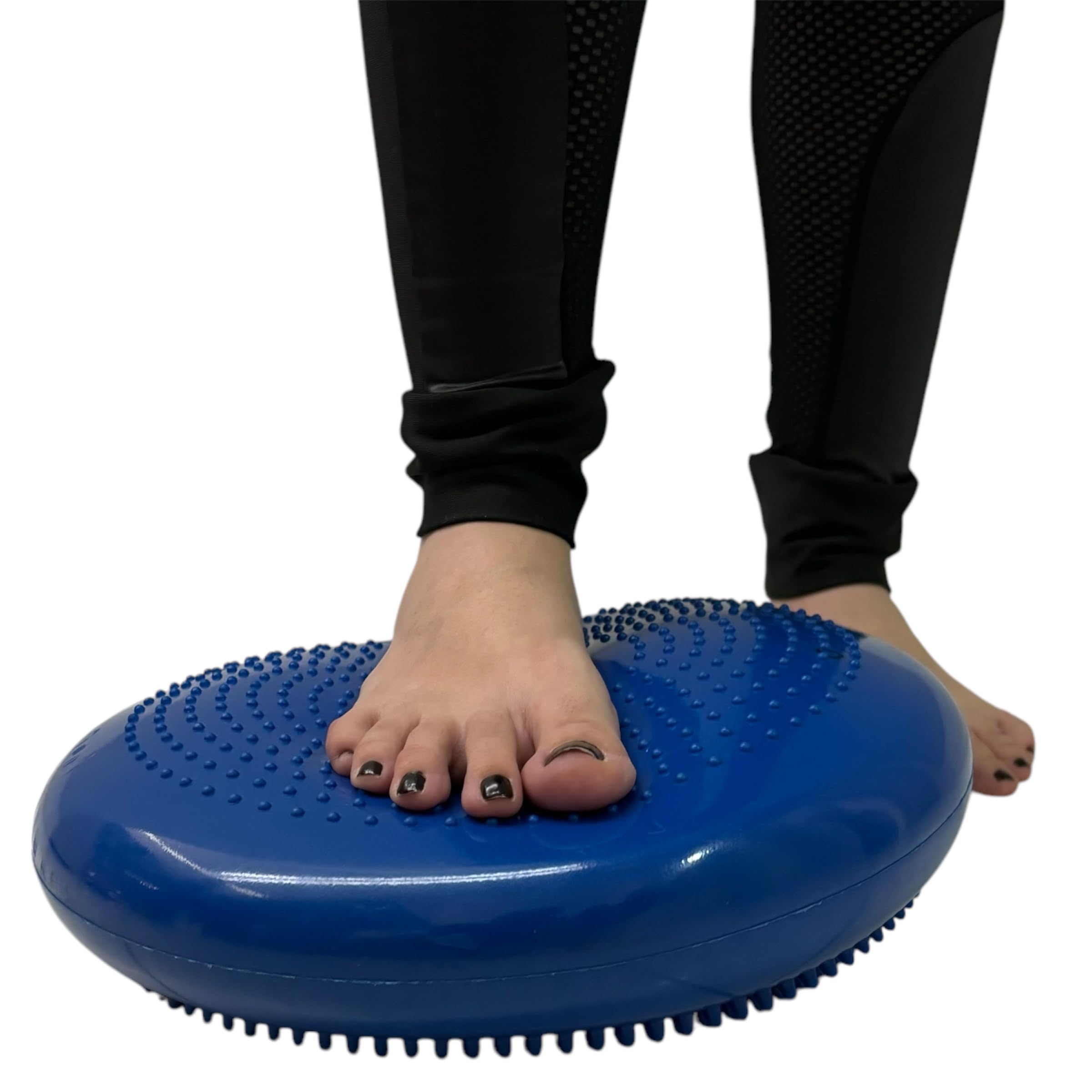 Disco de Equilíbrio Inflável PIlates Fisioterapia Funcional 33cm Azul Liftness Dafoca