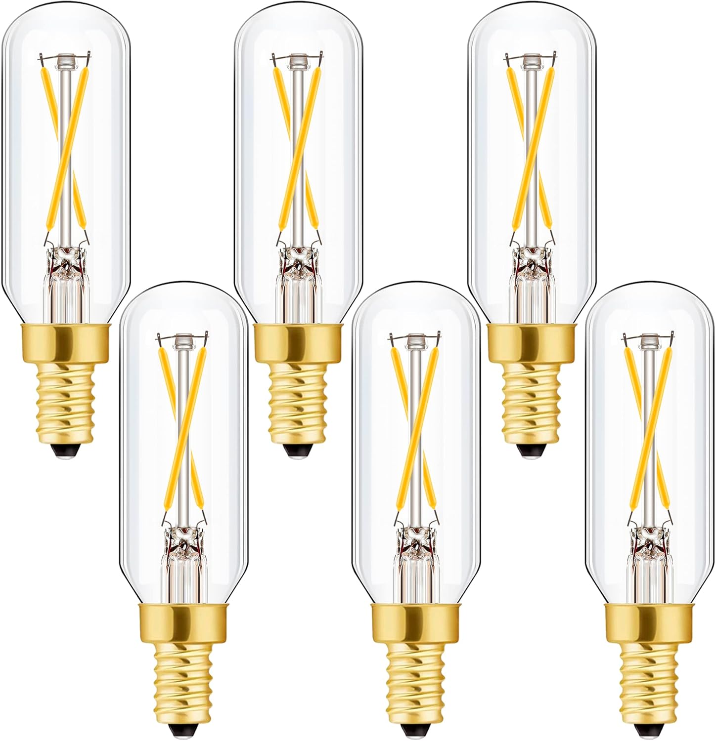 Leools E12 LED Bulb Dimmable 2W Equal 25 watt Light Bulb Soft White T6