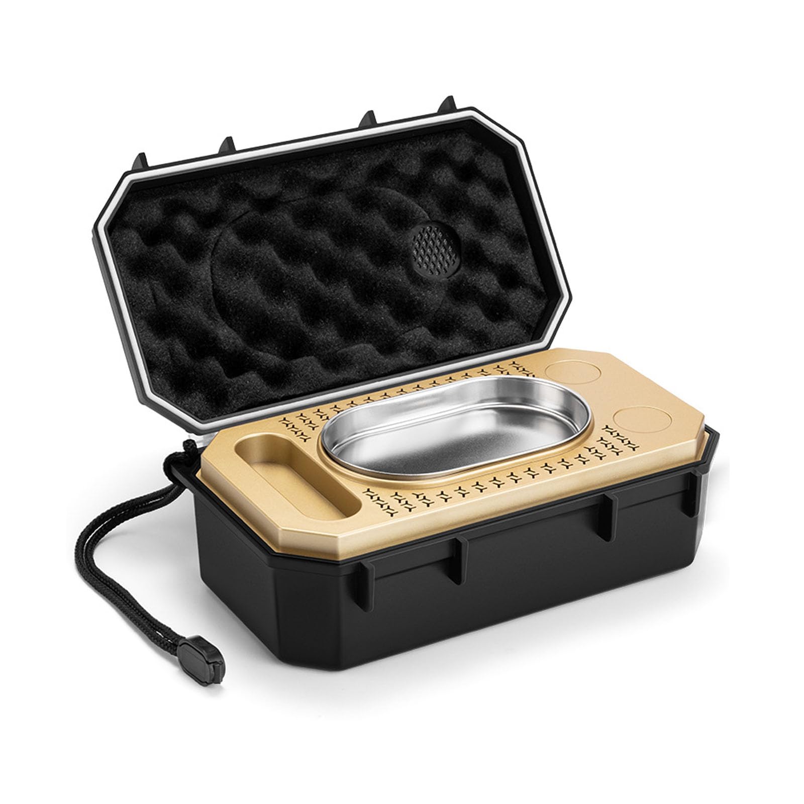 Humidor Portatile per Sigari, Custodia da Viaggio a Doppio Strato Grande capacità con Vassoio Integrato e Umidificatore (Contiene 10+ Sigari) – Kit da Viaggio Premium per Sigari(Color:B)