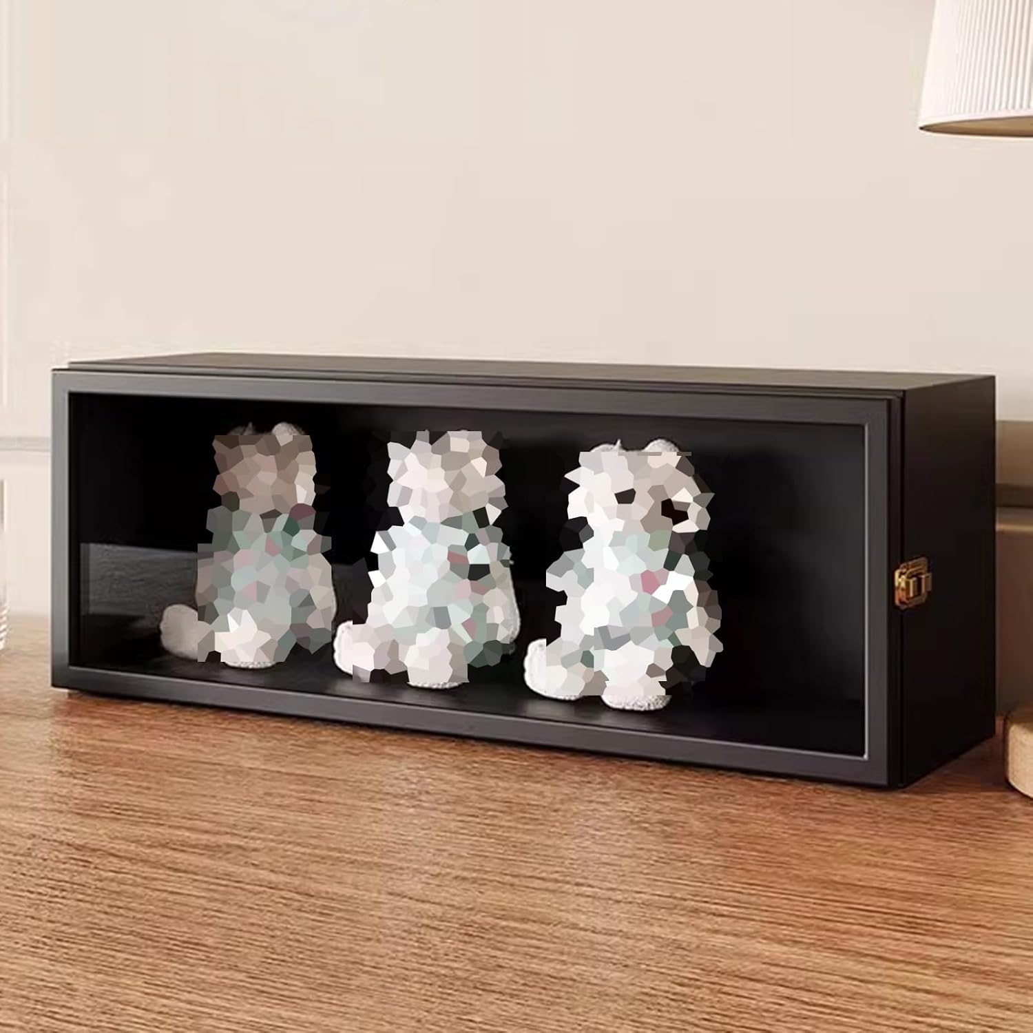 Display Cabinets, Figures and Curio Collection Display Case with Acrylic Door, Countertop Showcase for Home Office Playroom Bedroom Ornaments, Storage Organizer, Bookcases(B