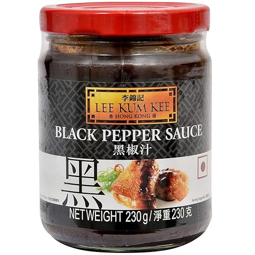Lee Kum Kee Pimienta Negra tarros de salsa, 8.1-ounce (4unidades)