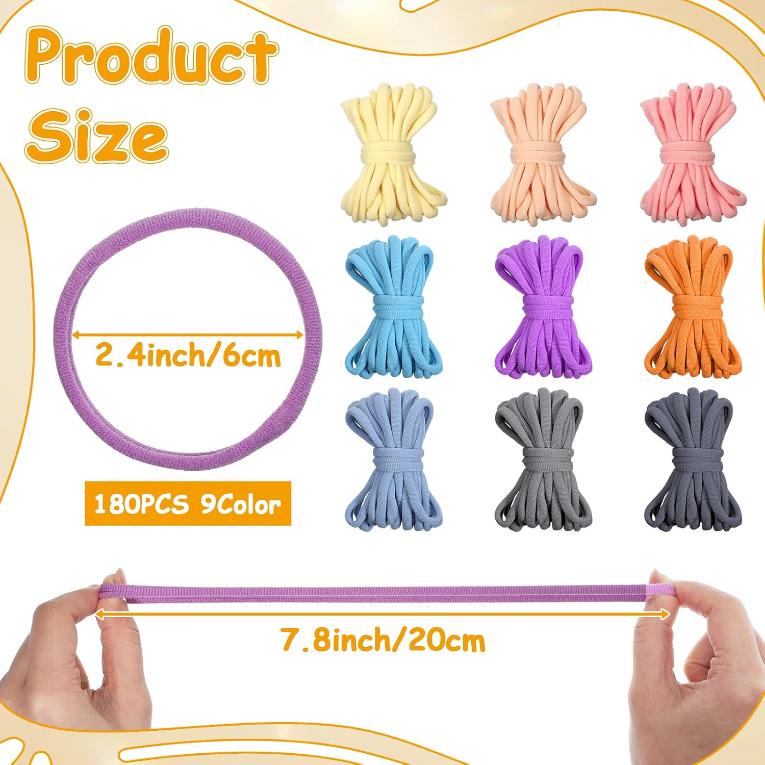 180PCS Weaving Loom Refill Loops Kit for Potholder 9 Color Rainbow Weaving Looms Bands Easy-to-Handle Elastic Crafts Projects Pastel Loops for Adults DIY Knitting Craft