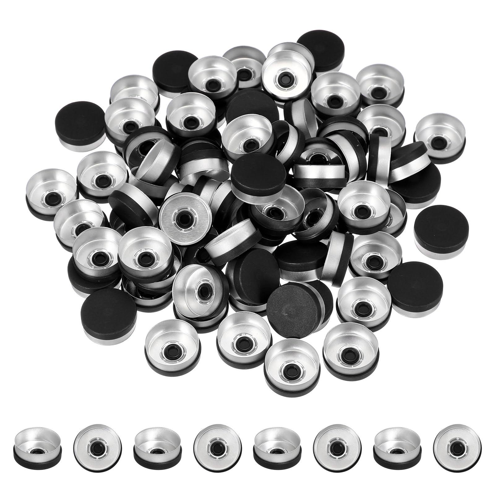 PATIKIL 20mm Aluminum Plastic Vial Top Caps Seals 250 Pcs Green — Amazon image 12