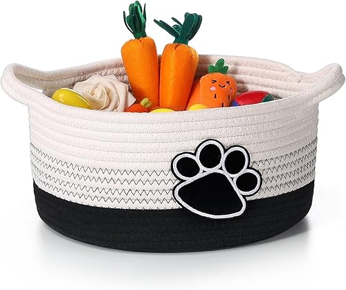 Perthlin Lindo contenedor organizador de almacenamiento para habitación del bebé con asas, tejido pequeño, 11.8 x 11.81 x 5.91 pulgadas (gris)