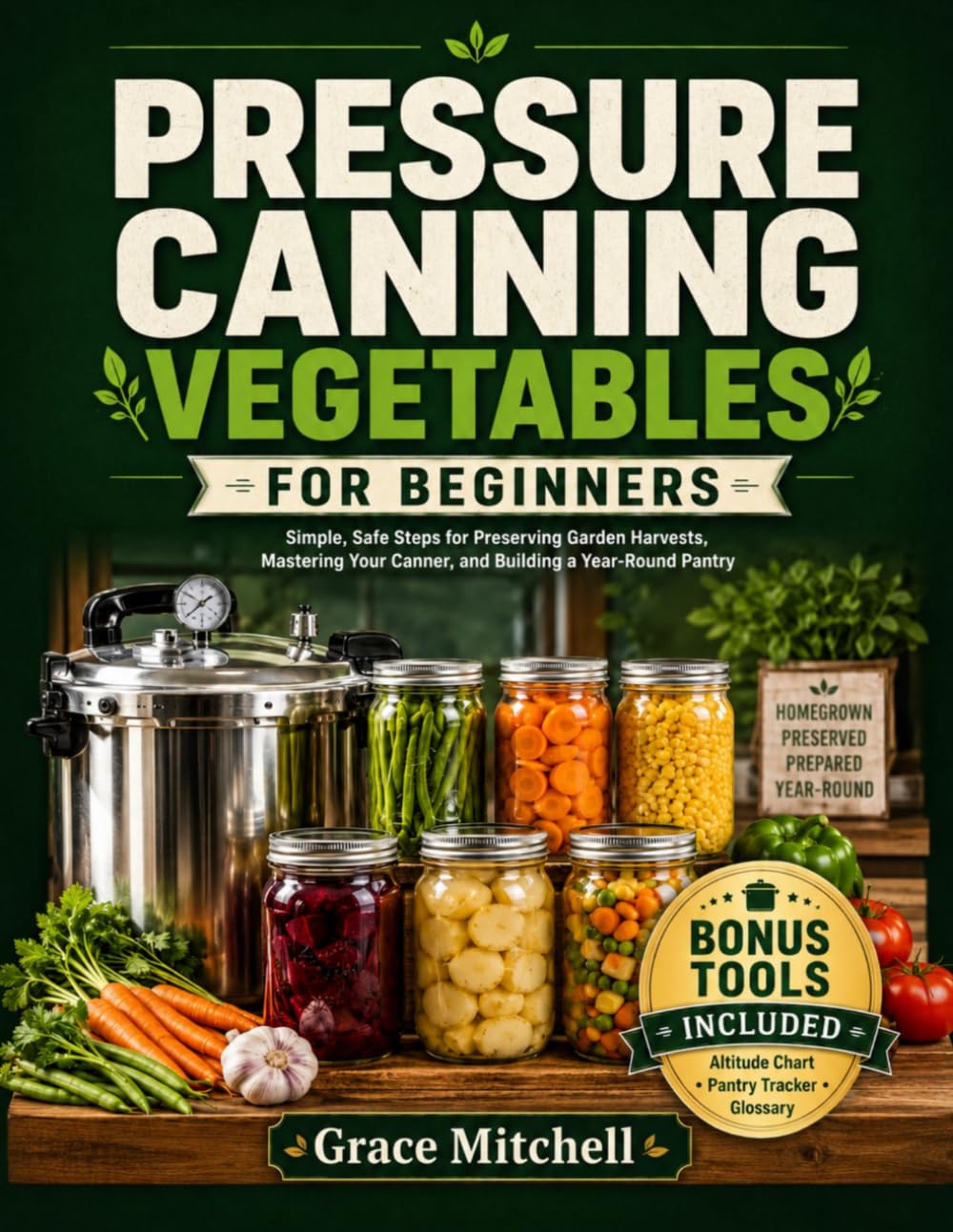 Pressure Canning Vegetables for Beginners: Simple, Safe Steps for Preserving Garden Harvests, Mastering Your Canner, and Building a Year-Round Pantry