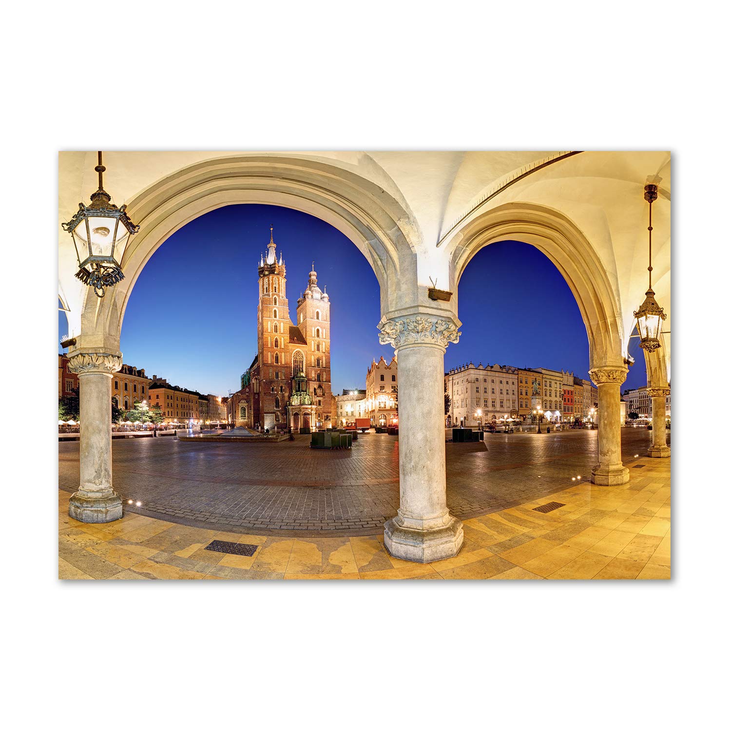 Image en verre acrylique de Cracovie Pologne pour decoration murale Tulup