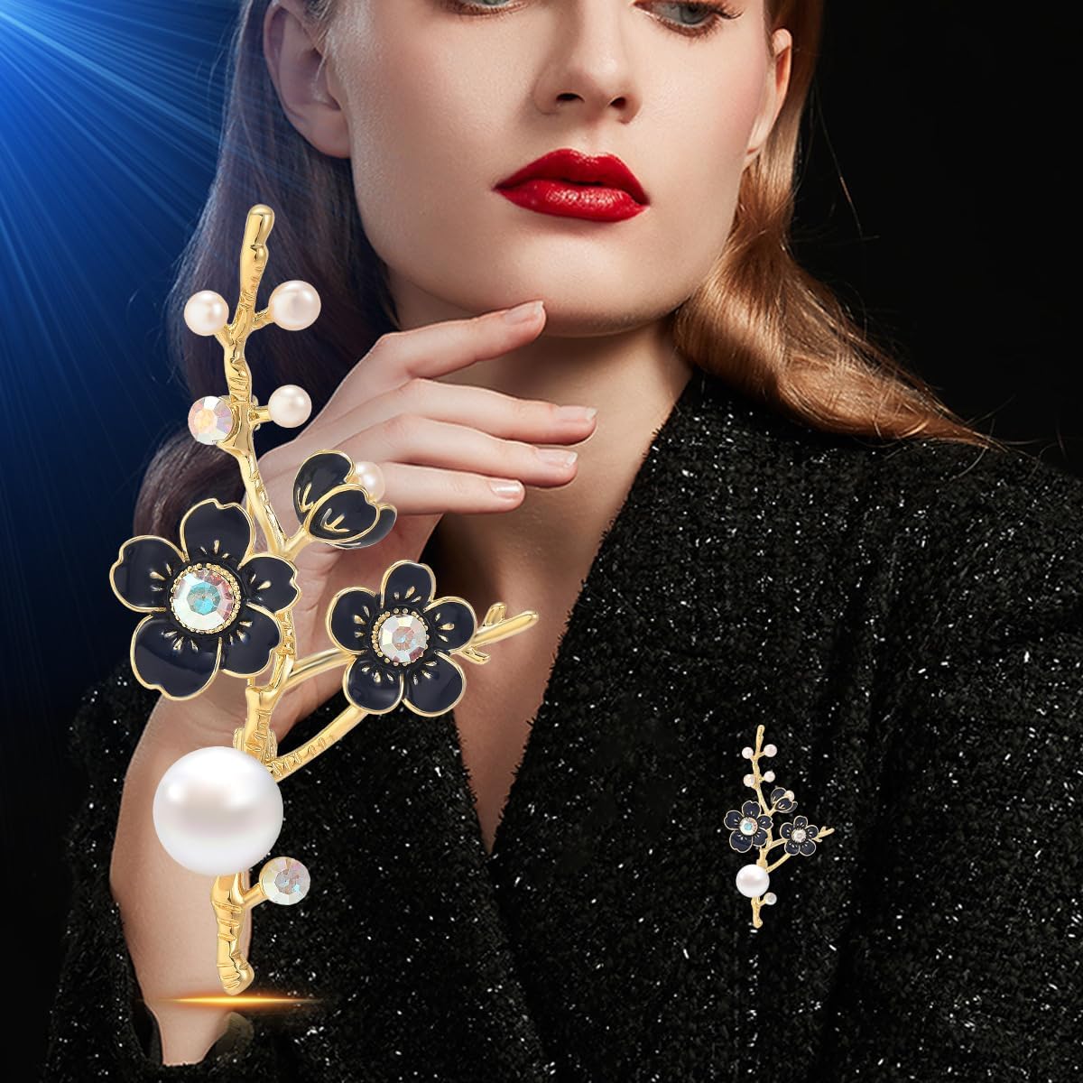 Pearl Brooch Broches Jewelry For Women Fashion Christmas Gifts Wife Mom Girlfriend, Anniversary Birthday Fine Jewelry Gifts for Her