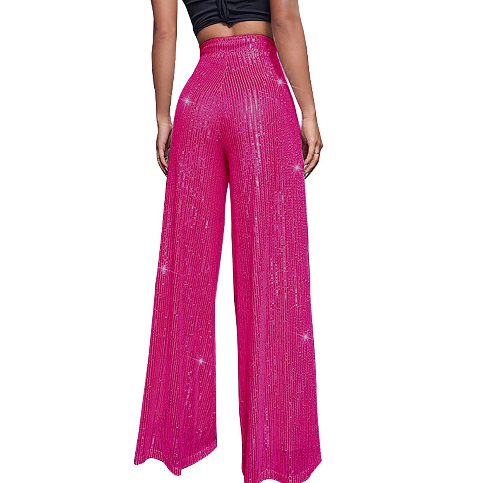 Pantalones elegantes para mujer, elegantes pantalones palazzo para mujer, pantalones deportivos con cintura elástica, pantalones culotte moldeadores con corte recto, pantalones de tela elásticos