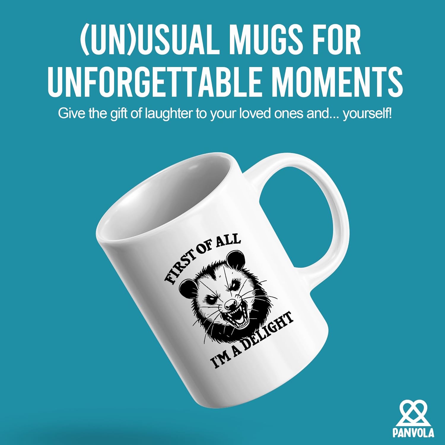 First Of All I'm A Delight Opossum Gifts Possum Mugs Animal Lovers For Women Men Gifts Novelty Drinkware Funny Coffee Ceramic Mug 11 oz White - Image 2