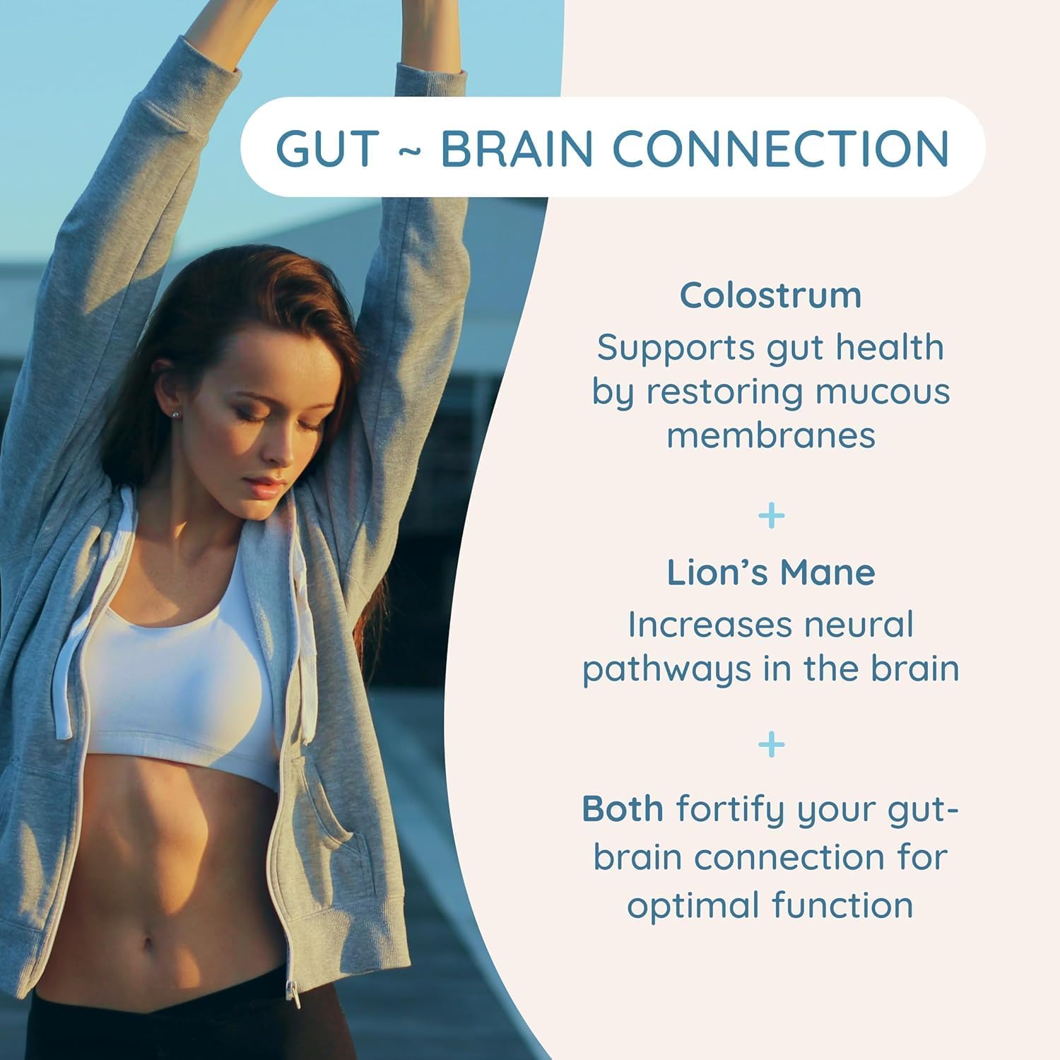 WONDERCOW Bovine Colostrum Superfood Creamer Supplement Powder w/Organic Lions Mane Mushroom & Coconut Milk Powder MCTs | Functional Sugar Free Keto Coffee, Smoothie & Drink Mix Unsweetened