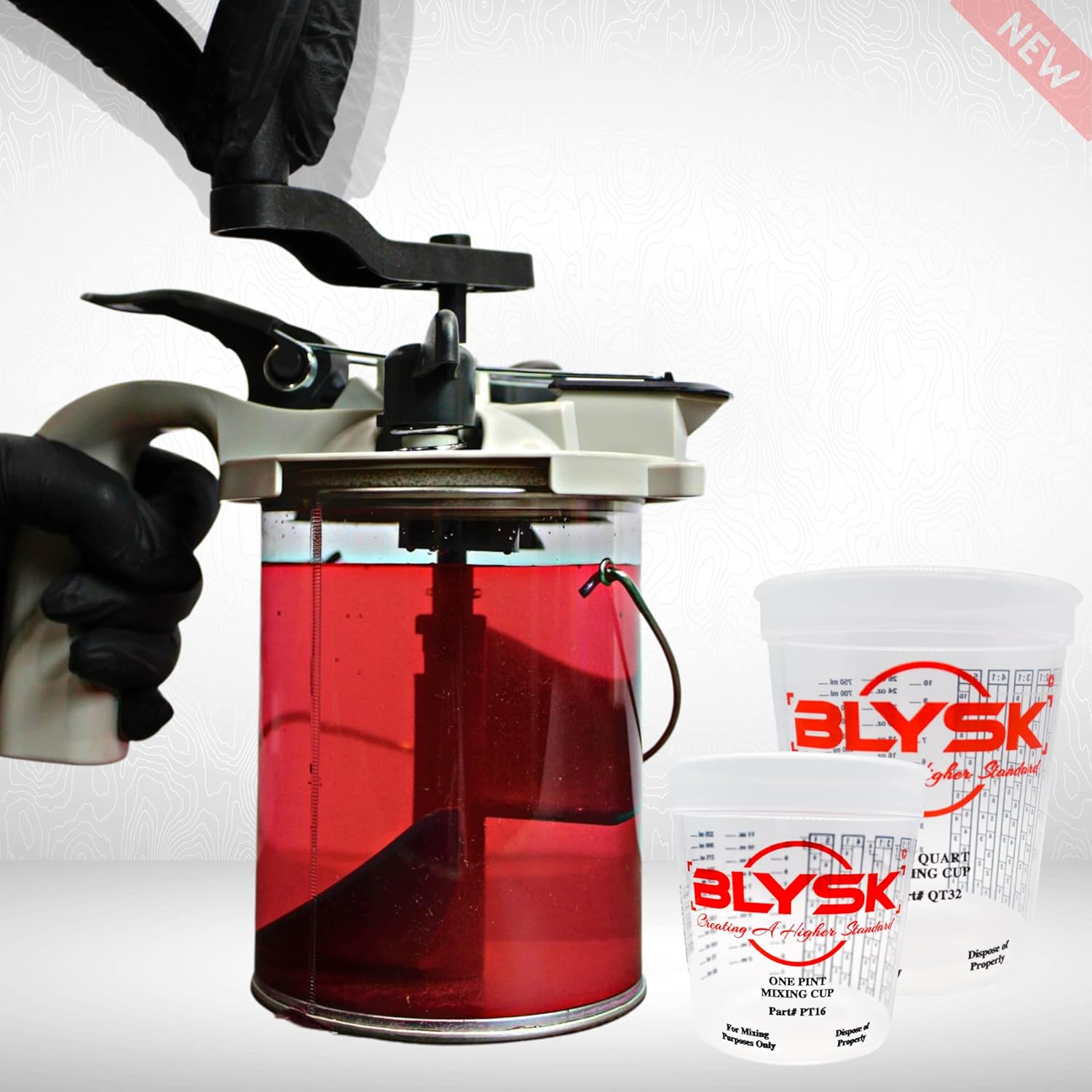 BLYSK Mixing Mate Paint Lid KIT Stir, Store, and Pour. Mess