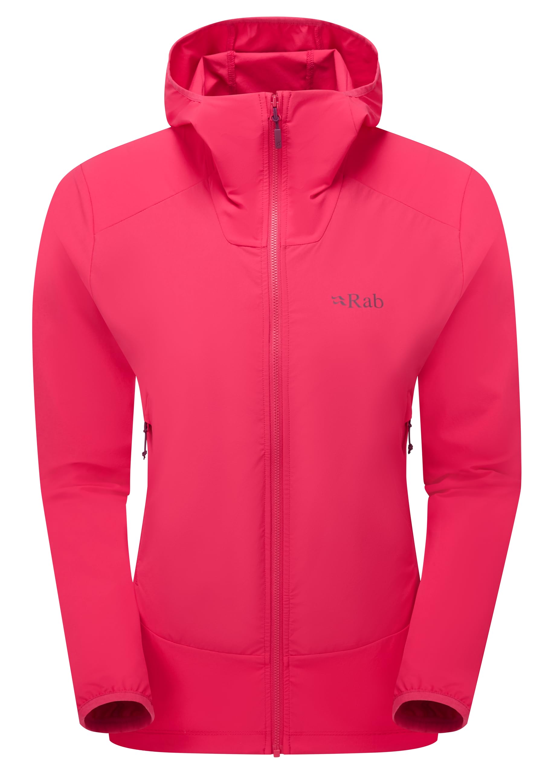 Rab Women's Borealis Hoody Jacket - Lightweight Water-Repellent Coat for Hiking & Climbing - Watermelon - 14