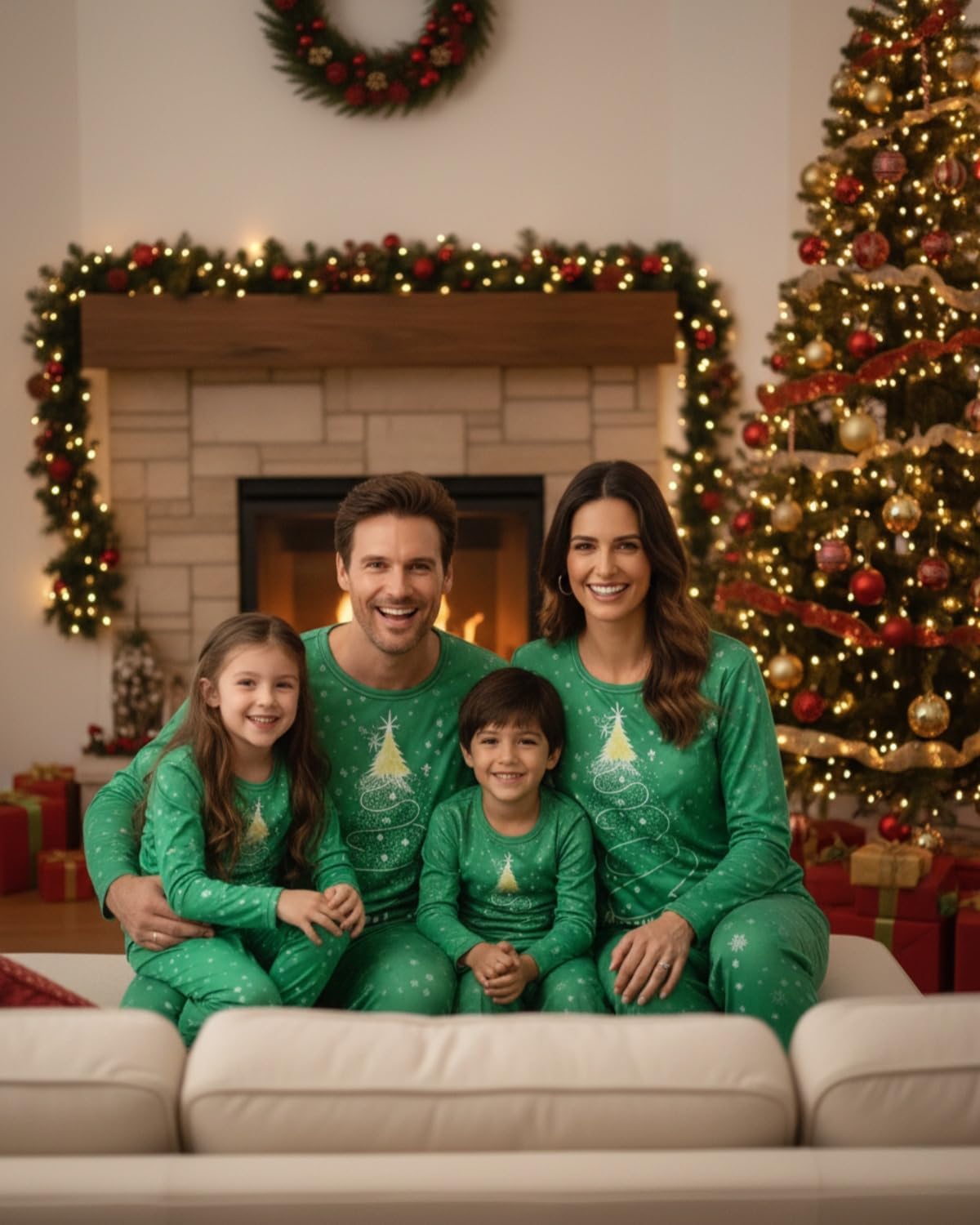 Christmas Family Matching Pajamas Set Holiday Sleepwear for Mom and Dad Cozy Xmas Pajamas for Family Party and Photos - Image 2