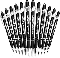 Vista 102 de Hasta 500 bolígrafos personalizados a granel con logotipo de mensaje de nombre comercial, bolígrafos grabados personalizados con lápiz óptico