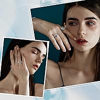 Vista 8 de UNICRAFTALE Anillo de acero inoxidable con núcleo en blanco, ajuste de anillo de dedo en blanco para incrustaciones, anillo de dedo ranurado, anillo