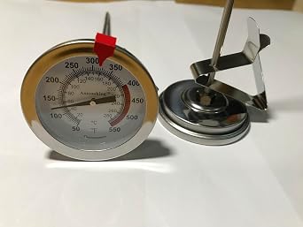 Candy/Deep Fry Oil Thermometer for Frying (2 Pack) with 12'' Probe & Pot Clip,- CookingThermometer for Frying Oil Candle Making Hot Deep Fryer (2, 12)