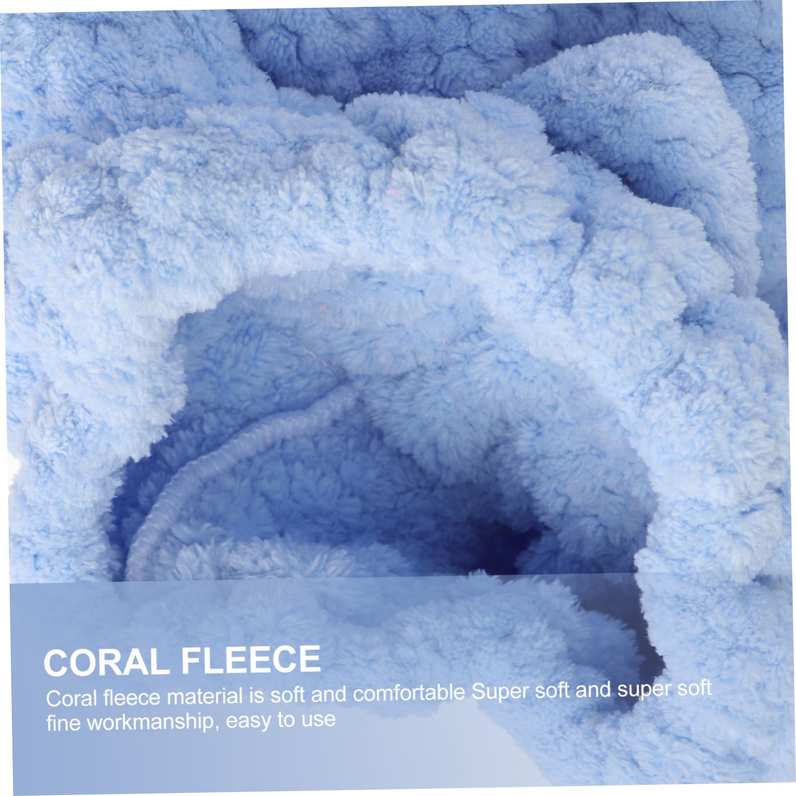 Ipetboom 3 Pack Hair Drying Hat Absorbent Hair Towel Wrap Coral Fleece Shower Cap No Odor Skin Friendly Random Style