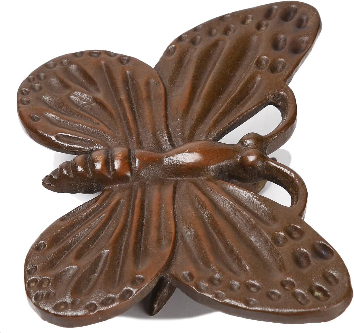 BRASSTAR Brass Butterfly Statue Delicate Modelling Interior and Exterior Decoration Suitable for Placing Study Garden Lawn Balcony TQGJPT408