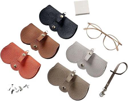 KAYNO New PU sunglasses bag portable glasses case sunglasses protective cover cute glasses clip women simple glasses bag