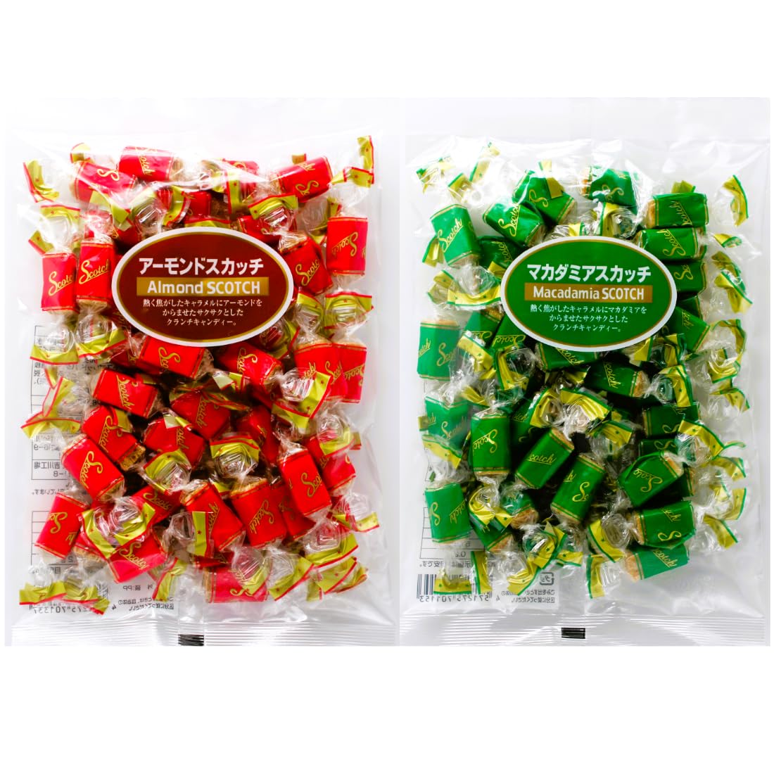 Amazon.co.jp: アーモンドスカッチ 130g ＆ マカダミアスカッチ 120g
