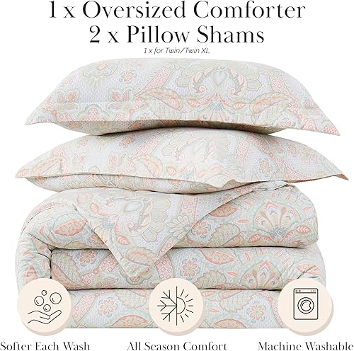 Miniatura 2 de Southshore Fine Living, Inc. Juego de ropa de cama de tamaño extragrande con edredón King, calidez para todas las estaciones con alternativa al