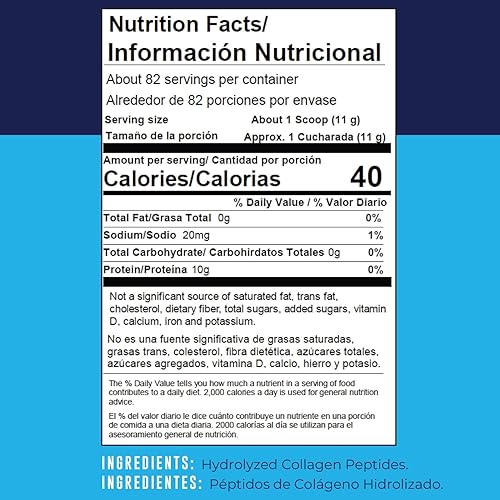Miniatura 7 de 2lb Colageno Hidrolizado En Polvo Para Mujeres y Hombres - Péptidos de Colageno tipo I & III -Alimentado Con Pasto - Sin Sabor – Apoya