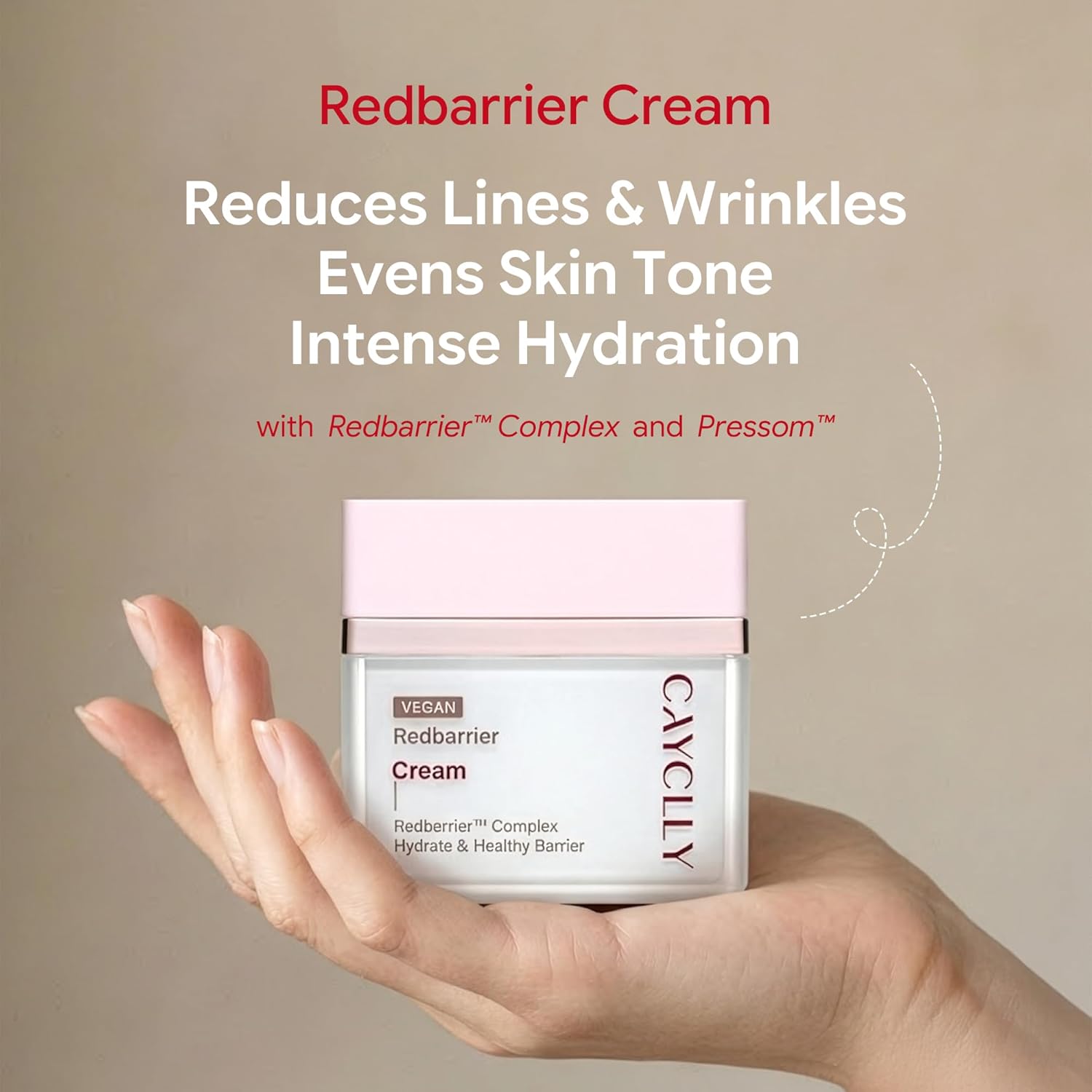 Redbarrier Cream | Anti-Aging Face Moisturizer with Peptides & Ceramides for Wrinkles & Skin Barrier Repair | Vegan Korean Skincare to Firm, Hydrate & Restore Radiance, 1.69 fl. oz. - Image 3