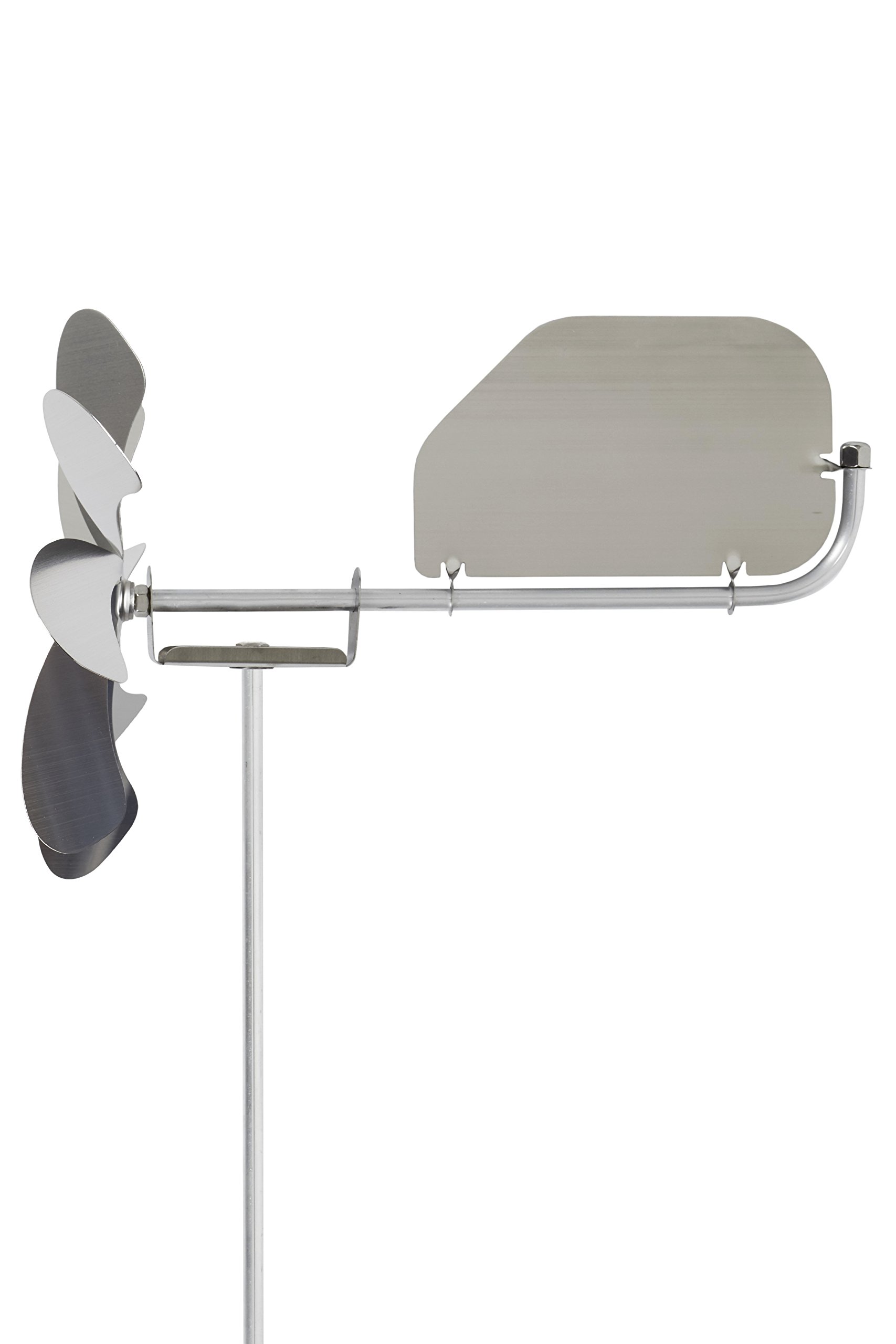 steel4you Speedy20 plus - Molinillo de acero (rotor de 20 cm de diámetro, rodamiento de bola, con veleta que gira hasta 360°)