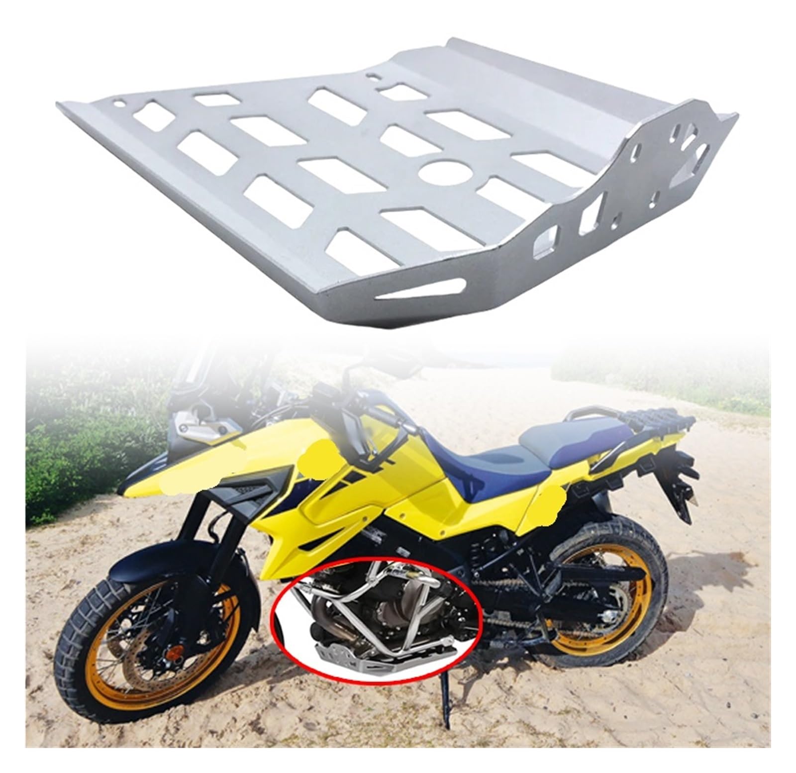 Paracoppa motore moto Misura Per V-Strom DL1050XT DL 1050 XT 2020-2022 Base Del Motore Motociclo Telaio Guardia Piastra Paramotore Pancia Della Copertura Protezione