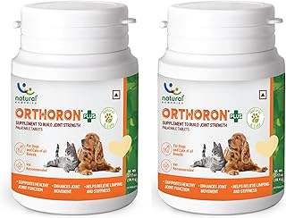 Natural Remedies Orthoron+ Joint Supplement for Dogs &amp; Cats, Relieves Limping, Stiffness, Enhances Joint Movement, Real Ch...