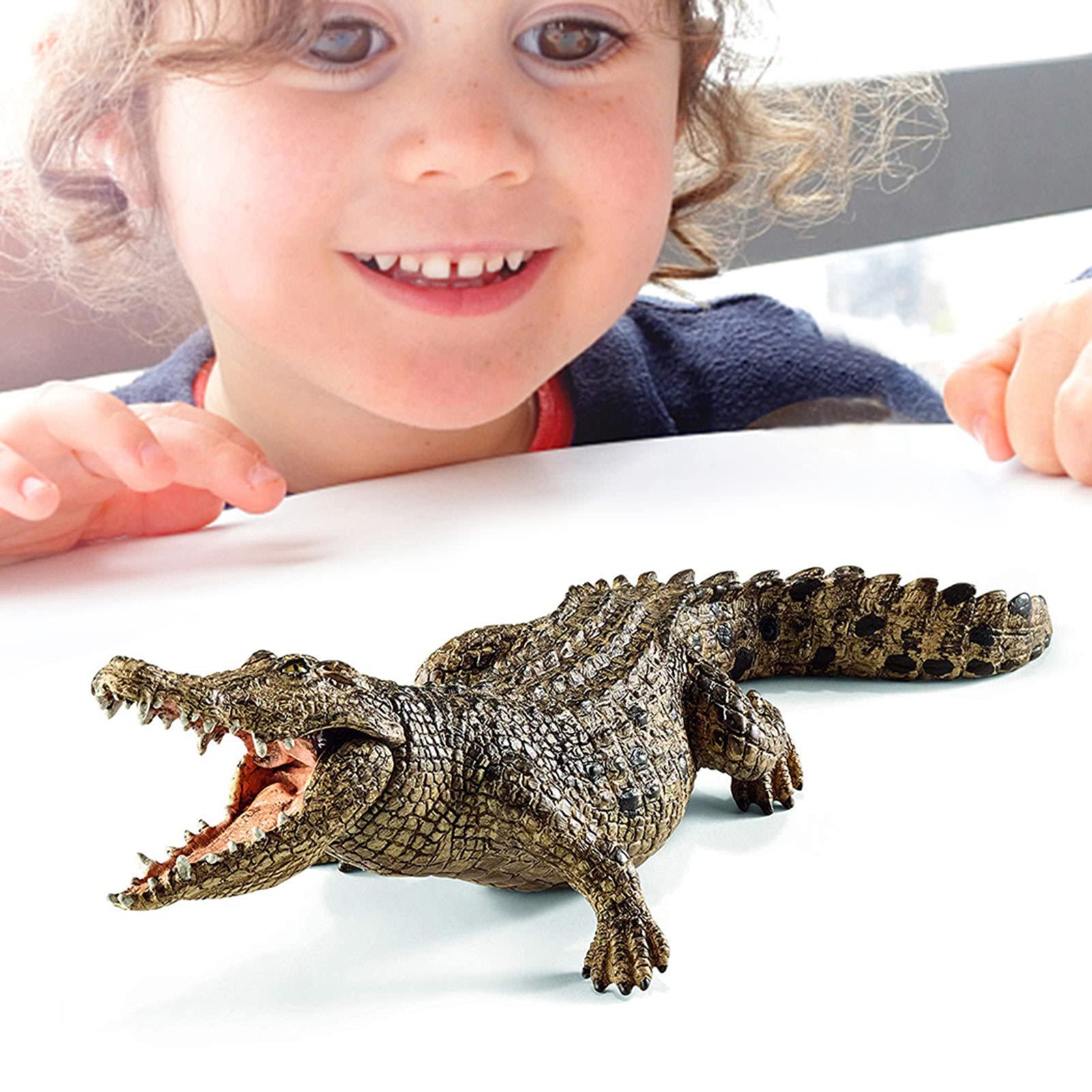 10 Giocattoli Alligatore - Giocattolo 'Alligatore Giocattolo | Animale Artificiale Creativo | Regali per Feste per Ragazzi e Ragazze
