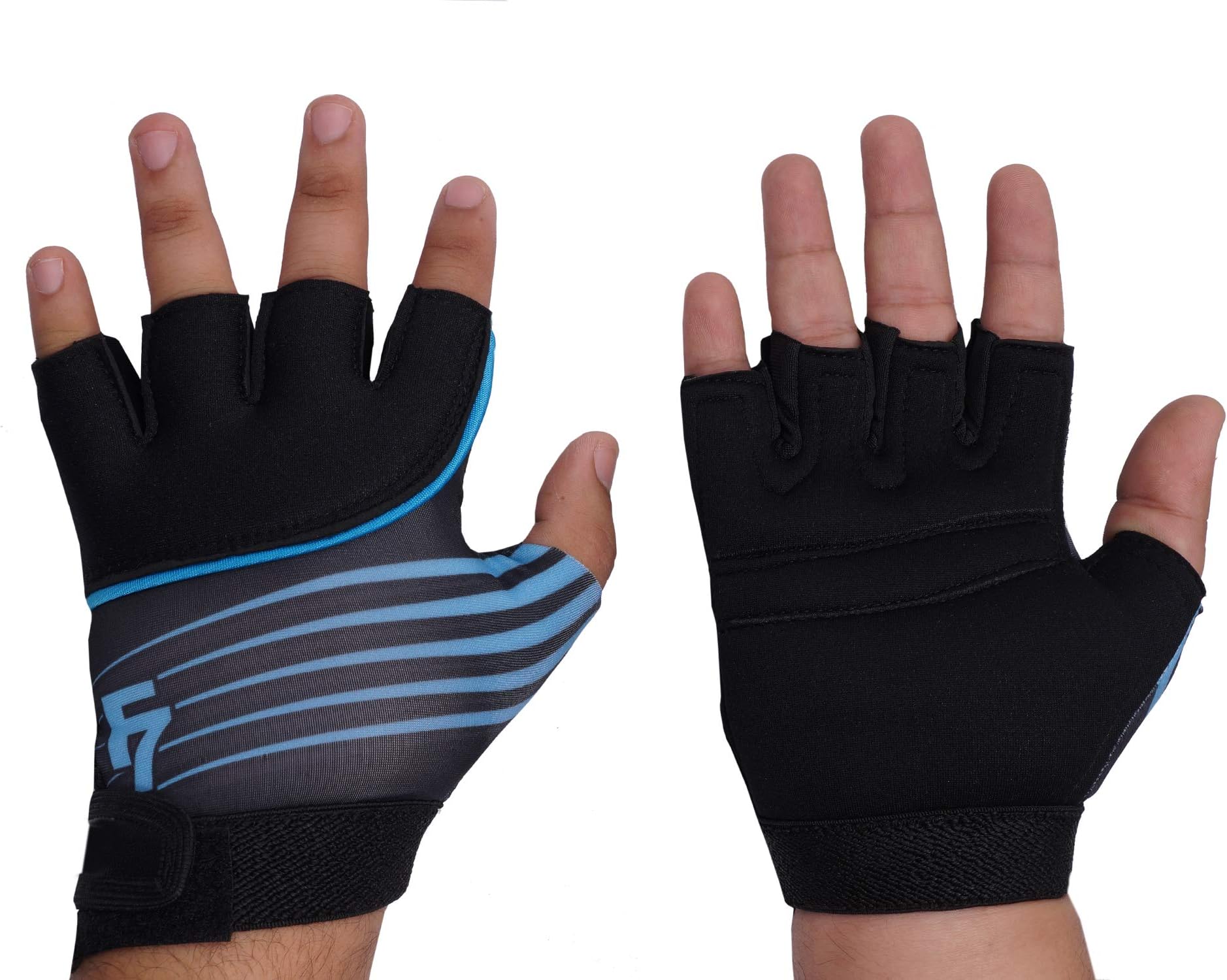 Fashion7 Gym Gloves with supeiror Grip Full Wrist Protection & Highly Breathable - for Weight Lifting, Fitness (Adjustable Closure)