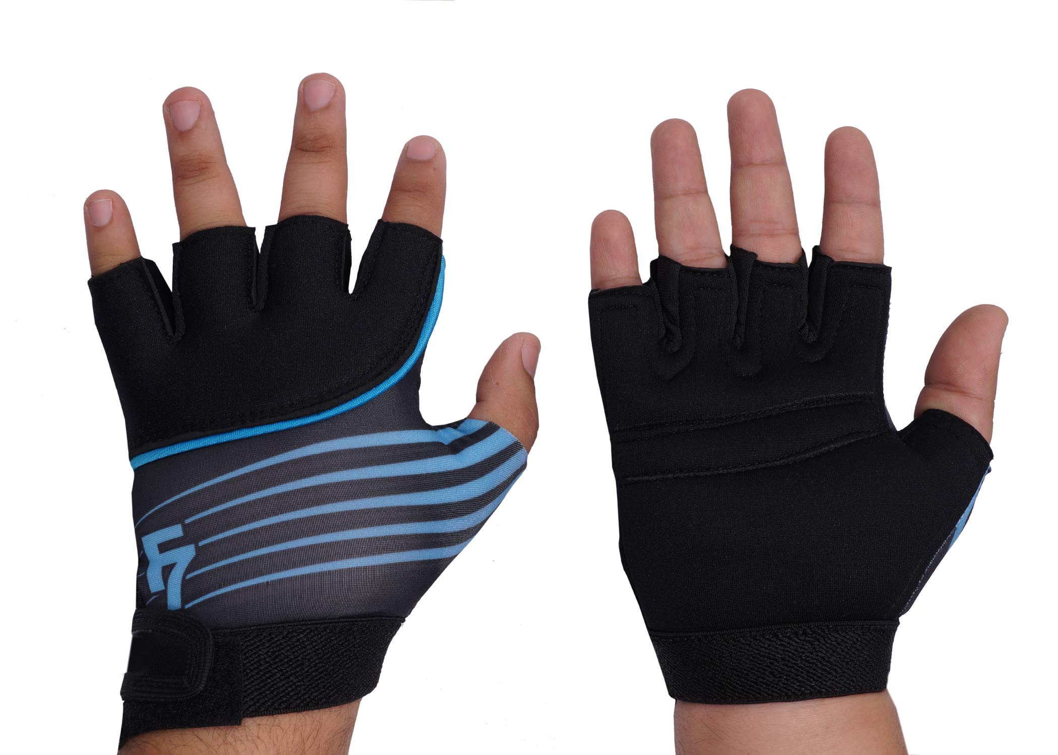 Fashion7 Gym Gloves with supeiror Grip Full Wrist Protection & Highly Breathable - for Weight Lifting, Fitness (Adjustable Closure)