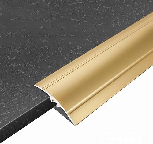 Aluminum Edging Trim Strips Wood to Tile, Smooth Transition Threshold Strip for FloorCarpetDoorways, Height Difference Within 2cm0.8in (Color