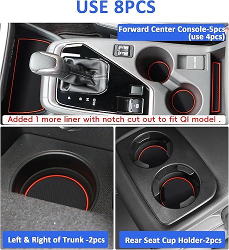 Miniatura 3 de Auovo Insertos para portavasos compatibles con Subaru Crosstrek Impreza 2024 2025, accesorios de silicona personalizados para portavasos de