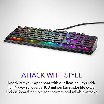 Amazon.com: Alienware Low-Profile RGB Gaming Keyboard AW510K