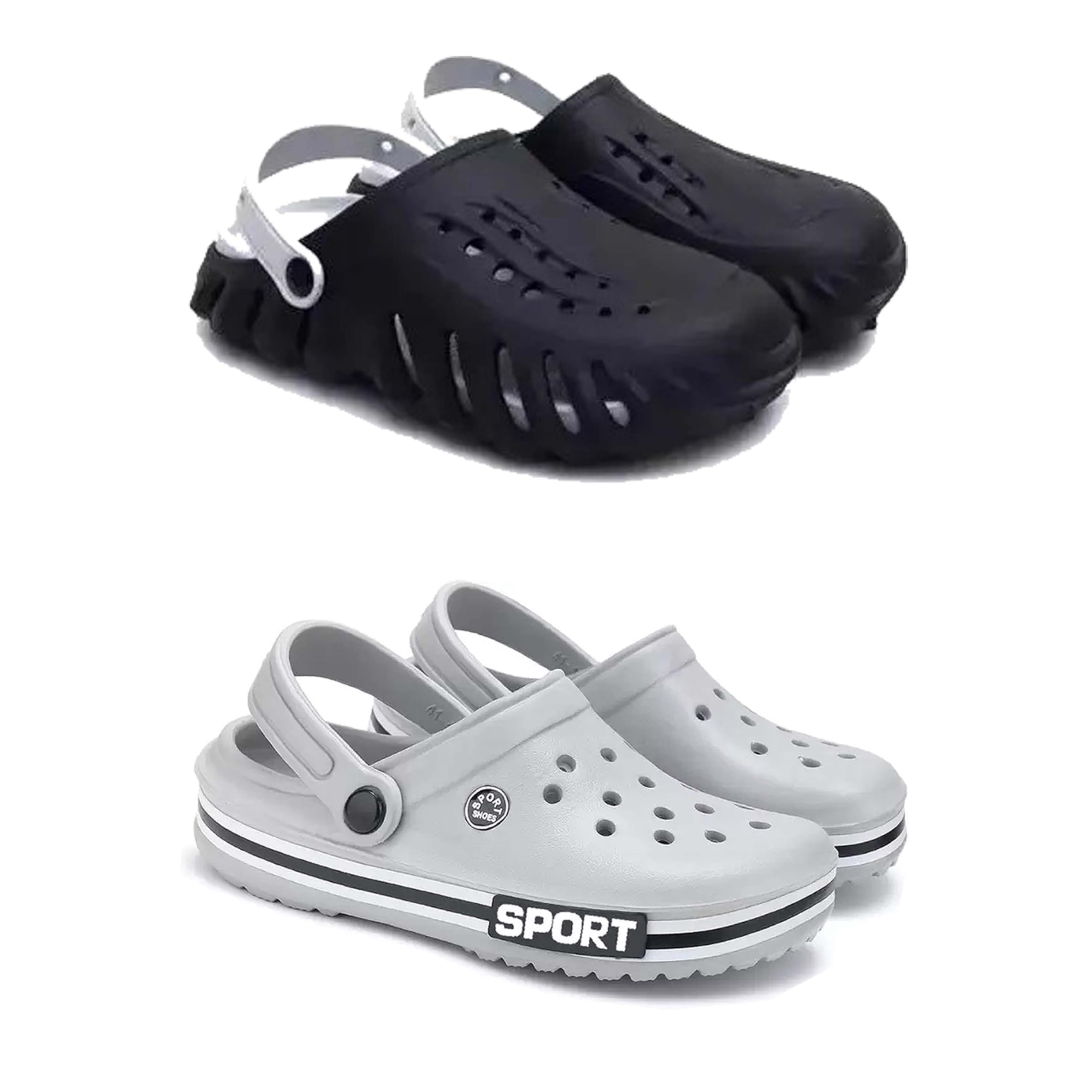 Men's Sandals Clogs| Lightweight Wear| Stylish & Easy to Wear For Men's PCV-SAN-(2-COMBO)-3149-3016-image-7