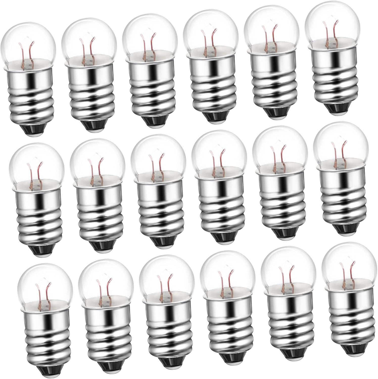 VILLCASE 50pcs Light Bulbs for Electrical Experiments and Flashlight Use Easy to Install Small Bulbs for School Science Labs and Home Projects