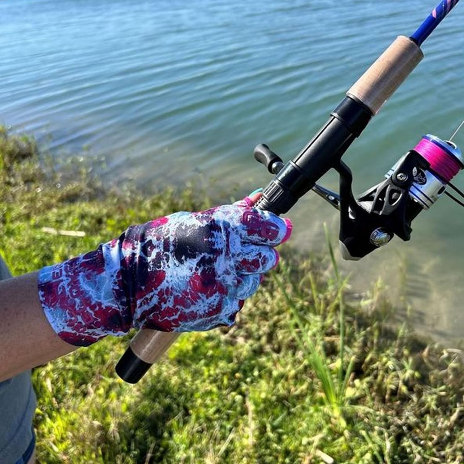 Glacier Glove Ascension Bay 50+ Sun Protection Durable Lightweight Breathable Quick-Dry Fingerless Outdoor Fishing Sun Glove