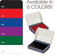 Vista 4 de Shiny SHI-40127 Almohadilla de sello de goma, 2 1/4 "x 3 1/2", seco/sin tinta