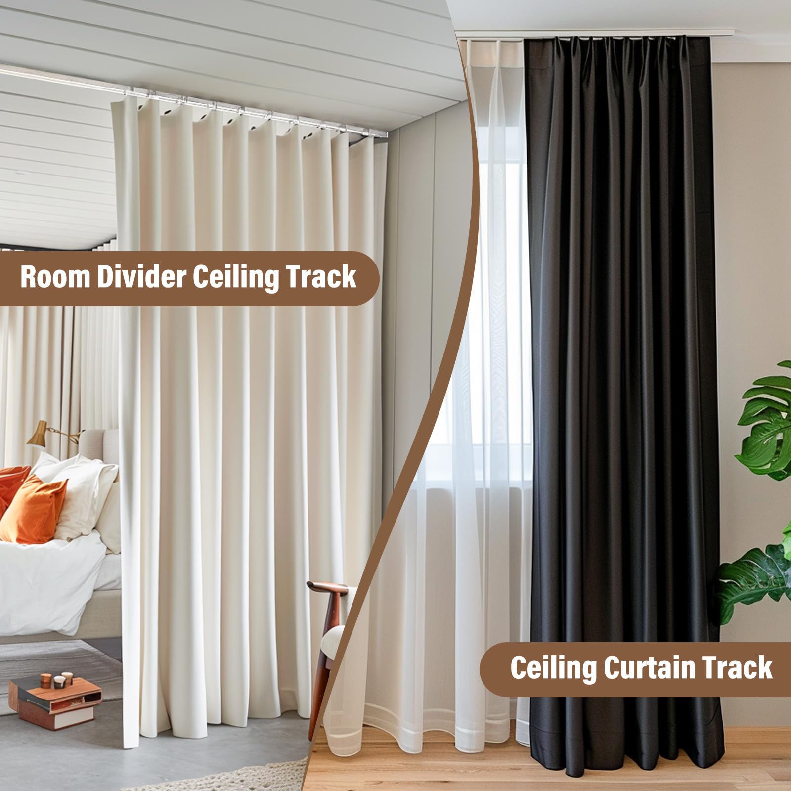 Flexible Curtain Tracks Flexible 9 8ft Ceiling Curtain Track Kit Flexible Curtain Tracks Flexible 9 8ft Ceiling Curtain Track Kit