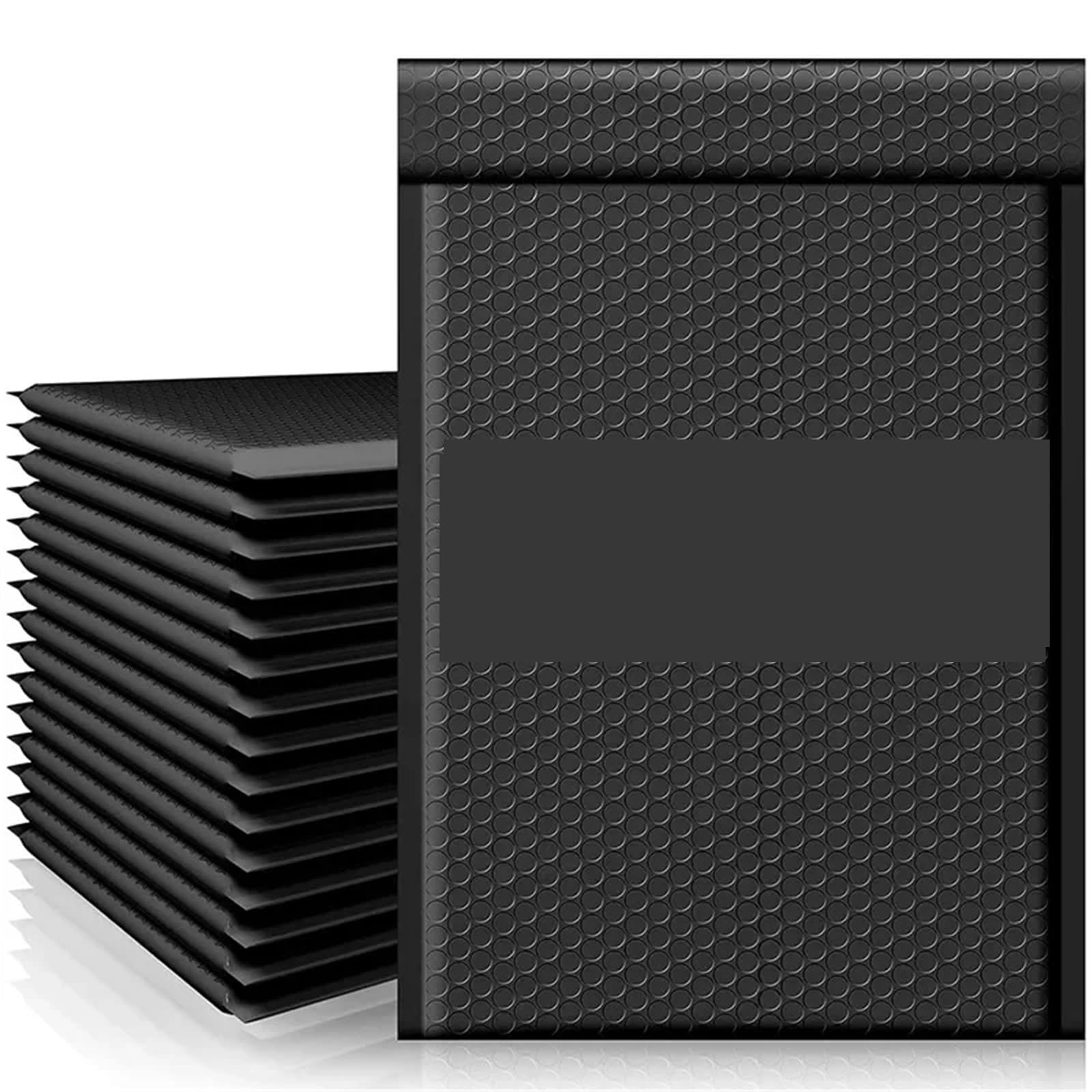 Bolsas De Plástico De Burbujas 10/60 bolsas de burbujas for envíos, impermeables, autoadhesivas, autosellantes, multitamaño, sobres embalaje, almacenamiento espuma(Black- 18x23cm,50PCS)