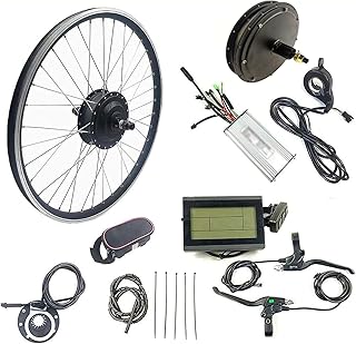 Kit De Conversão De Mountain Bike Para Elétrica 48v 1000w 48v 1500w Alta Potência/Cartão De Unidade Traseira Voar/Com Instrumento Lcd3 Para Mountain Bike Commuter Road Bike,1000W/48V-16inch
