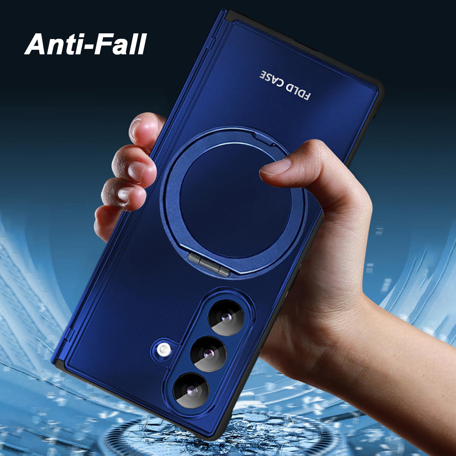 Magnetisch Hülle für Samsung Galaxy Z Fold 8 Ultra, Galvanik Gefrostet