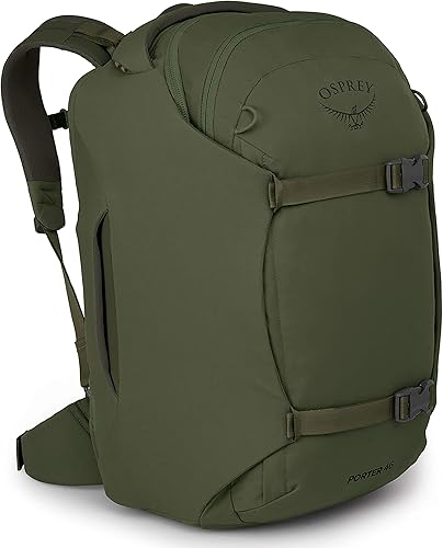 Miniatura 2 de Osprey Porter 46 Mochila de viaje + juego de cubos de embalaje, verde haybale, talla única