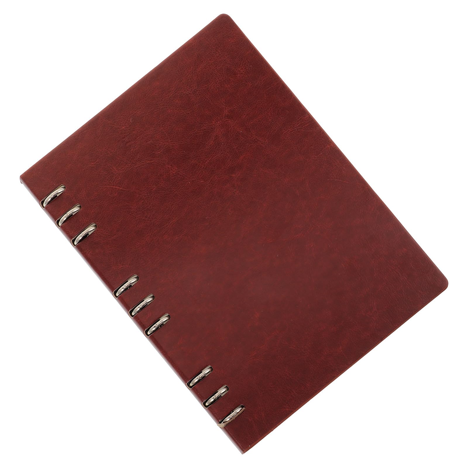 PACKOVE Quaderno Diario a Schede Copertina in Pelle Marrone, Quaderno del Piano Settimanale Portatile per Studenti e Ufficio, Blocco Note Leggero per Scrivere Appunti e Pianificare