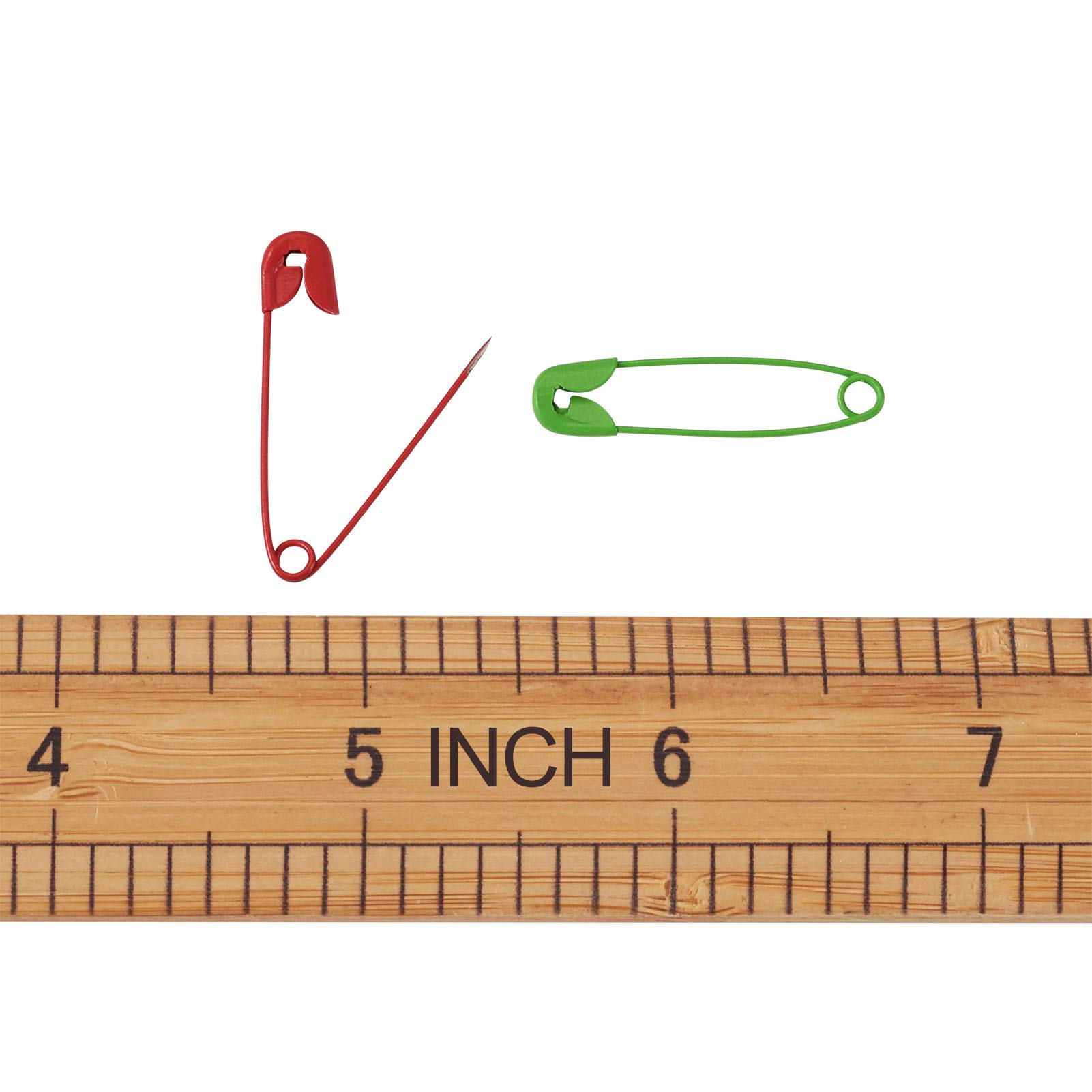 Amazon.co.jp: 約180個 長さ30mm 18色 鉄製 カラー安全ピン ロック安全