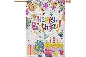Happy Birthday House Flags for Outside