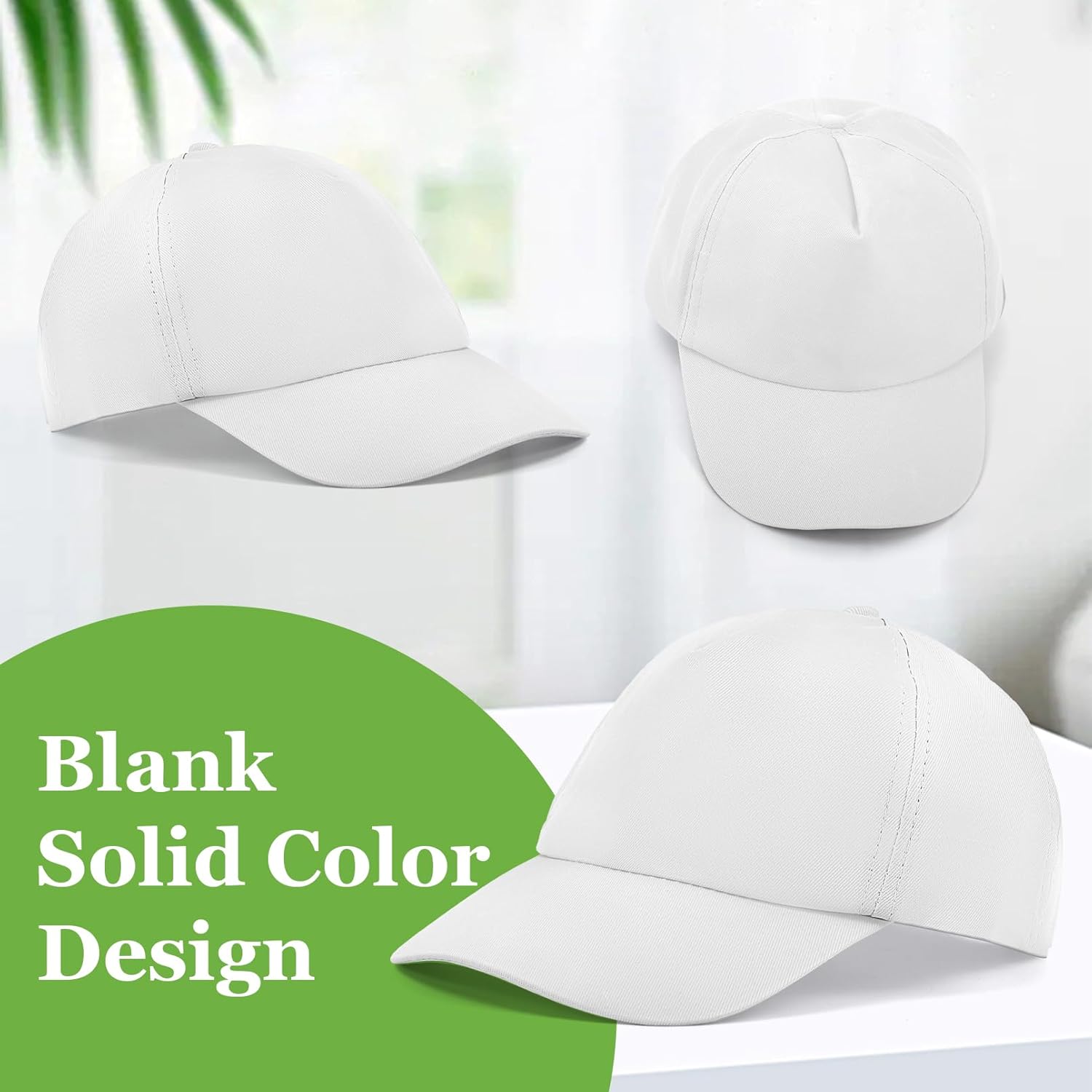 10 Pieces Baseball Caps, DIY Baseball Hats for Kids, Blank Caps with Adjustable Back Strap, Sun Hats for DIY Painting - Image 4